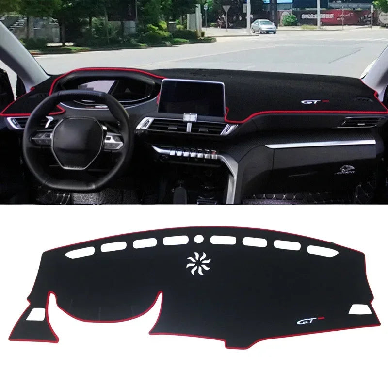 For Peugeot 3008 5008 GT 2016~2025 Hybrid Car Center Console Dashboard Sunshade Anti-UV Carpet Non-slip Mat Interior Accessories