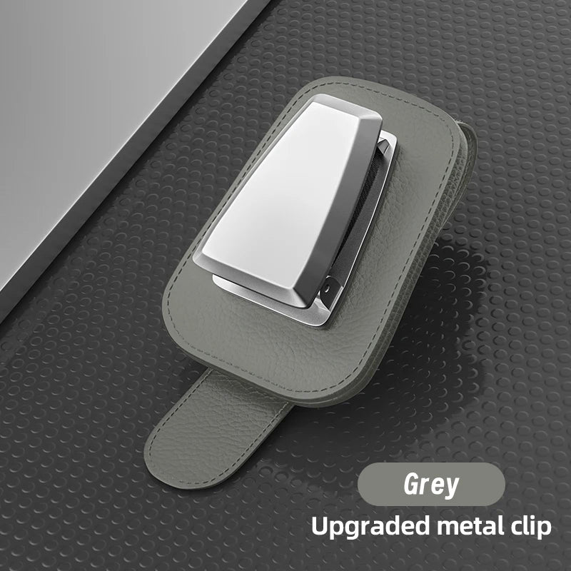 General Motors Glasses Clip Sunglasses Frame Soft Leather Metal Ticket Holder Multifunctional Glasses Mini Cars Accessories