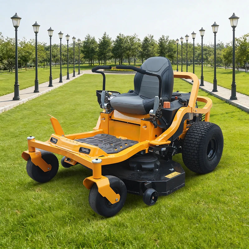 Electric Start Riding Lawn Mower 42-Inch Deck Size High Performance Battery Powered Garden Mower Machine