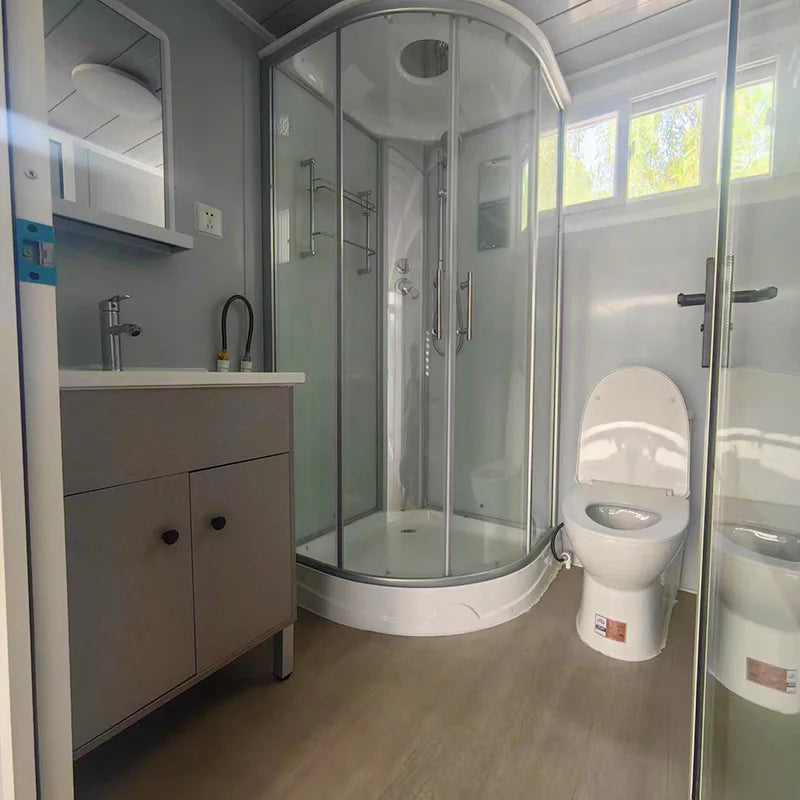 CustomizedPrefabricated Expandable Container Folding House Modern with Trailer on Wheels Container Expandable House