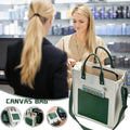 Large Capacity Three-Dimensional Canvas Bag Versatile Tutoring Bag Teaching Bag Student Canvas Bag Multifunctional