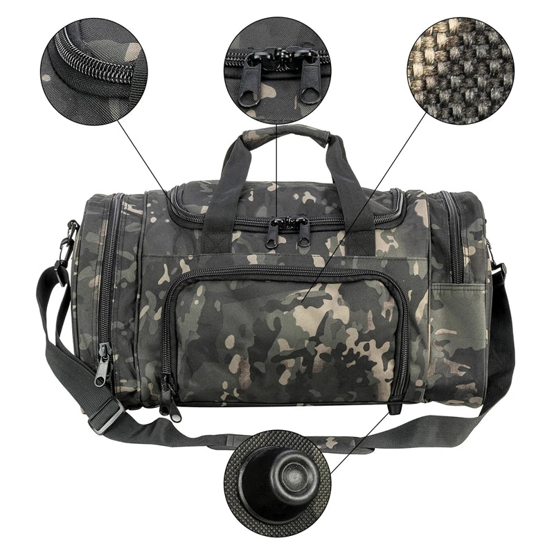 Lightweight Sports Travel Duffel Bag for Men and Women  carry-on luggage Gym Bag with Shoes Compartment for Women & Men