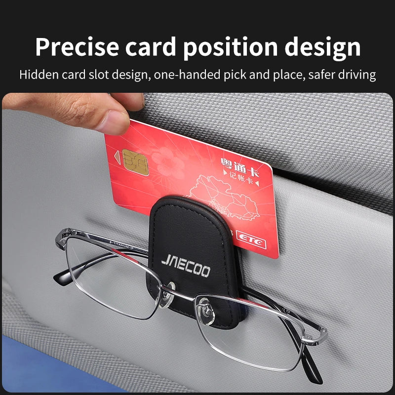 Car Sunglasses Holder Clip for Chery Jaecoo J7 J8 J5 7 Phev 2025 2024 2023 Sun Visor Glasses Box Auto Interior Accessories
