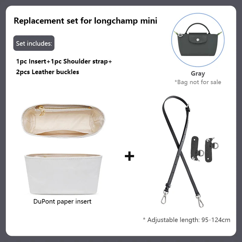 Leather Replacement Crossbody Bag Strap,Bag Shoulder Strap Fit for Longchamp Mini,Length-Adjustable Bag Strap,Bag Accessories