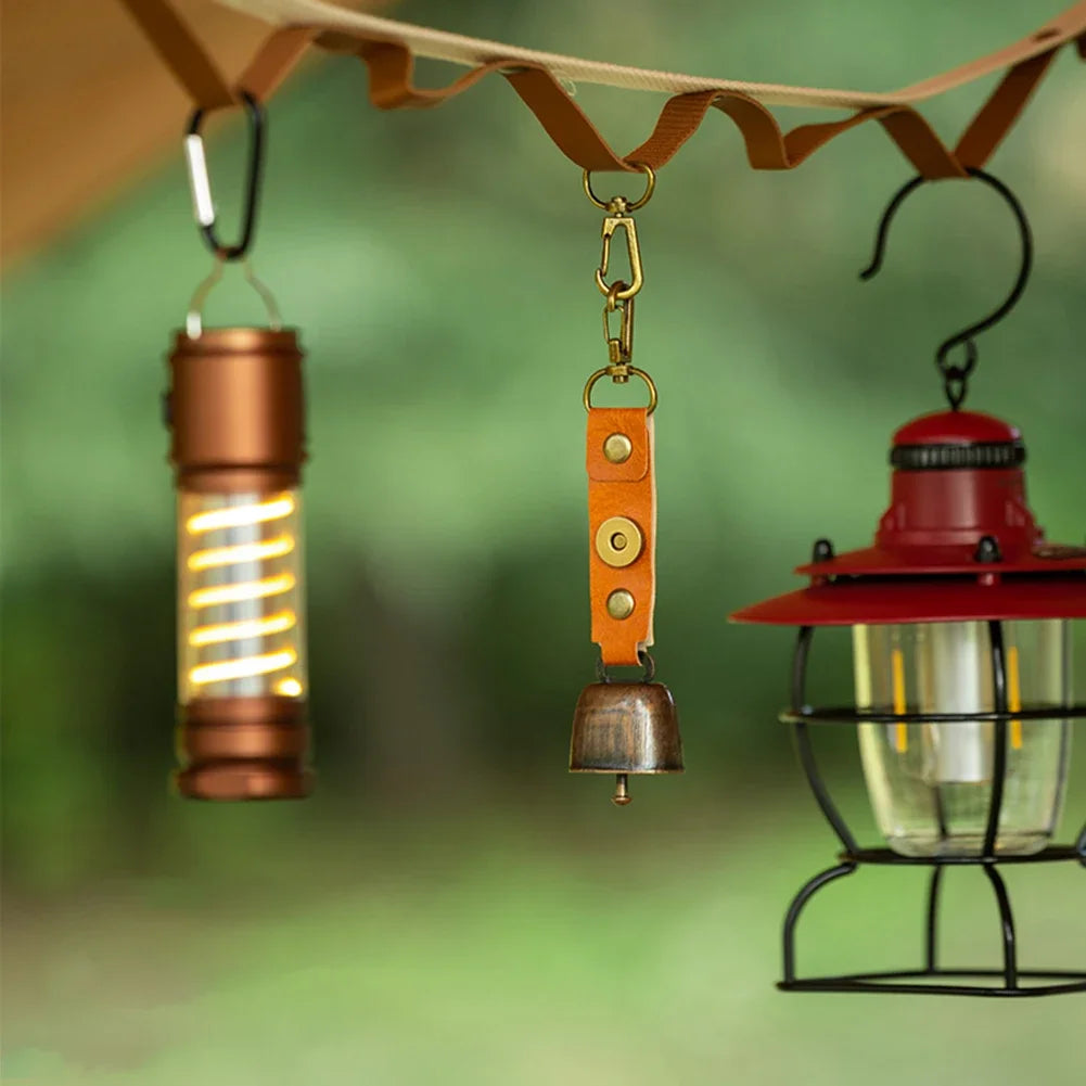 1-5PCS Loud Bear Bell with Emergency Whistle Set with Magnetic Silencer Bear Repelling Bell Hanging Bear Bell for Bear Deterrent