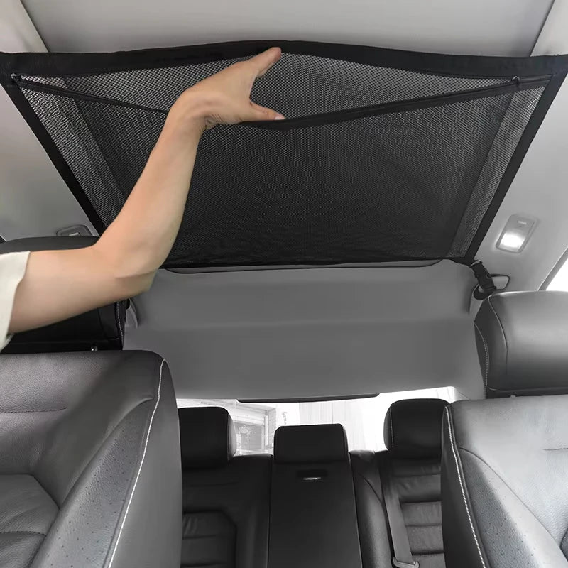 Car storage top net, car supplies net pocket storage net, car net pocket, suspended car storage bag, luggage net