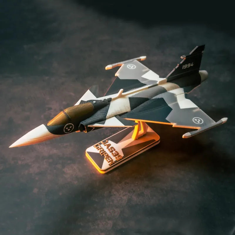 1Set JAS 39 Gripen Light Multipurpose Fighter Aircraft Model Kit 1/76 Scale Fourth-Generation Aircraft Parts for Assembly Hobby