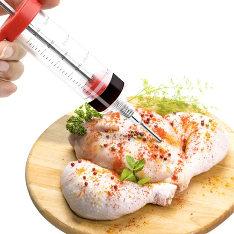 1PC Kitchen Seasoning Injector  Turkey Needle Marinade Injector  Kitchen Accessories  Grill Needle Party Supplies  BBQ Tools