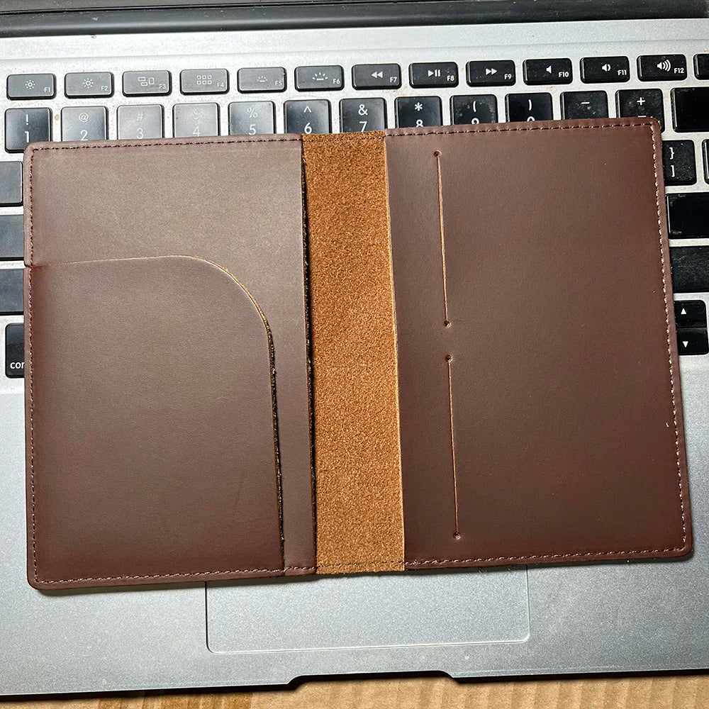 Handmade Genuine Leather Algeria Passport Cover Genuine Leather Passport Holder