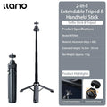 llano 16"/40cm Action Camera Tripod for DJI Osmo Pocket 3, Insta360 X5 X4 X3, Gopro Hero13/12, Extendable Mini tripod with 1/4''