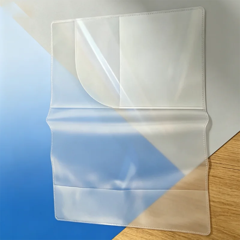 1PC Clear PVC Waterproof Passport Protective Cover Business Credit Card Holder Case Pouch Document Wallet
