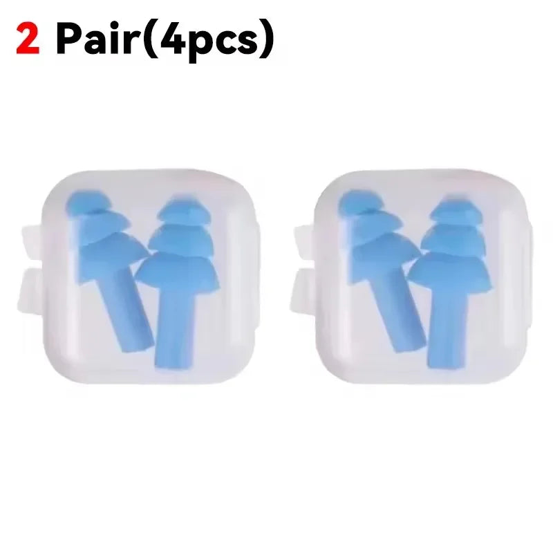 25/1Pair Ear Plugs Sleeping Noise Cancelling Reusable Silicone Sound Block Earplugs Summer Waterproof Swimming Ear Plug With Box