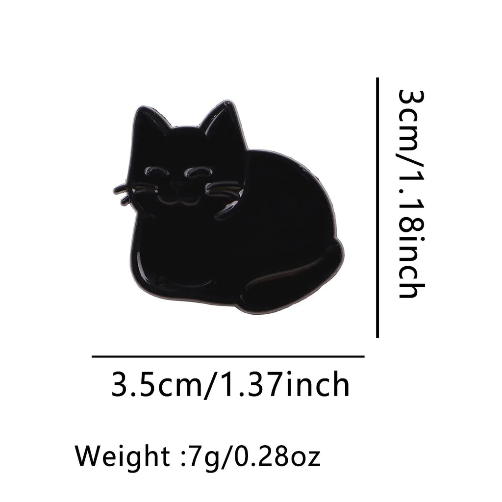 Iced Coffee Quotes Enamel Pin Cartoon Cat Brooches For Women Collar Lapel Pin Dog Badges Party Gifts Clothing Accessories