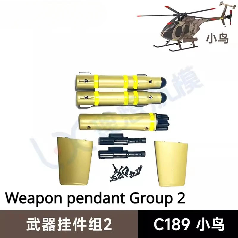 C189 MD500 RC Helicopter Simulation Original Parts Complete Rotor Cap Landing Gear Paddle Engine Room Cover Machine Shell