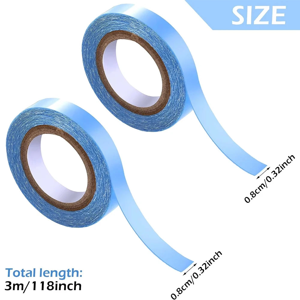 5PC Lace Front Support Wig Tape Double Sided Waterproof Super Hold Adhesive for Lace Front Wig Toupee,Hair Pieces,Hair Extension