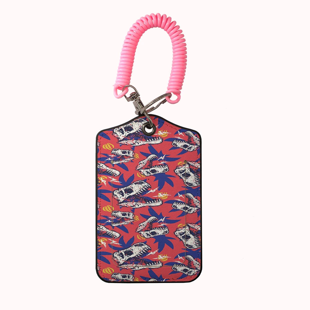 HOT AnimalsDinosaur Team Leather Business Luggage Tag Suitcase Address Label Luggage Boarding Case Label Name ID Address Clip