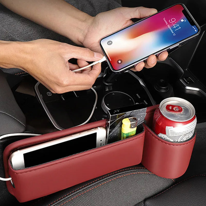 For Opel Astra D 1998~2004 Car Seat Side Gap Filling Storage Box Sundries Tidying Pocket Kit Organizer Case Interior Accessories