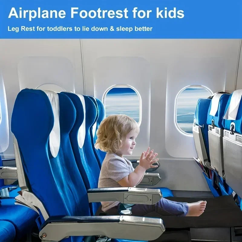 Kids Travel Airplane Bed Portable Children Pedals Beds Foot Leg Rest Hammock Baby Footrest Bed Toddler Airplane Seat Extender