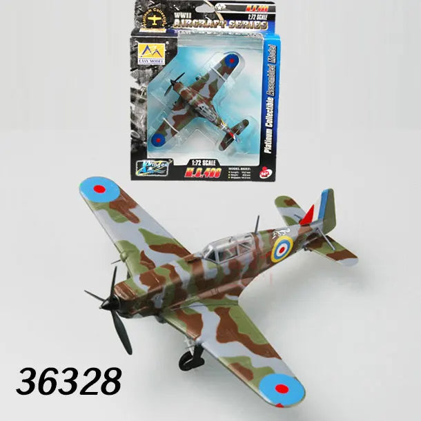 Easymodel 1/72 Scale Finished Military Aircraft Model Fighter Helicopter WWII and Modern Propeller Plane for Collection Display