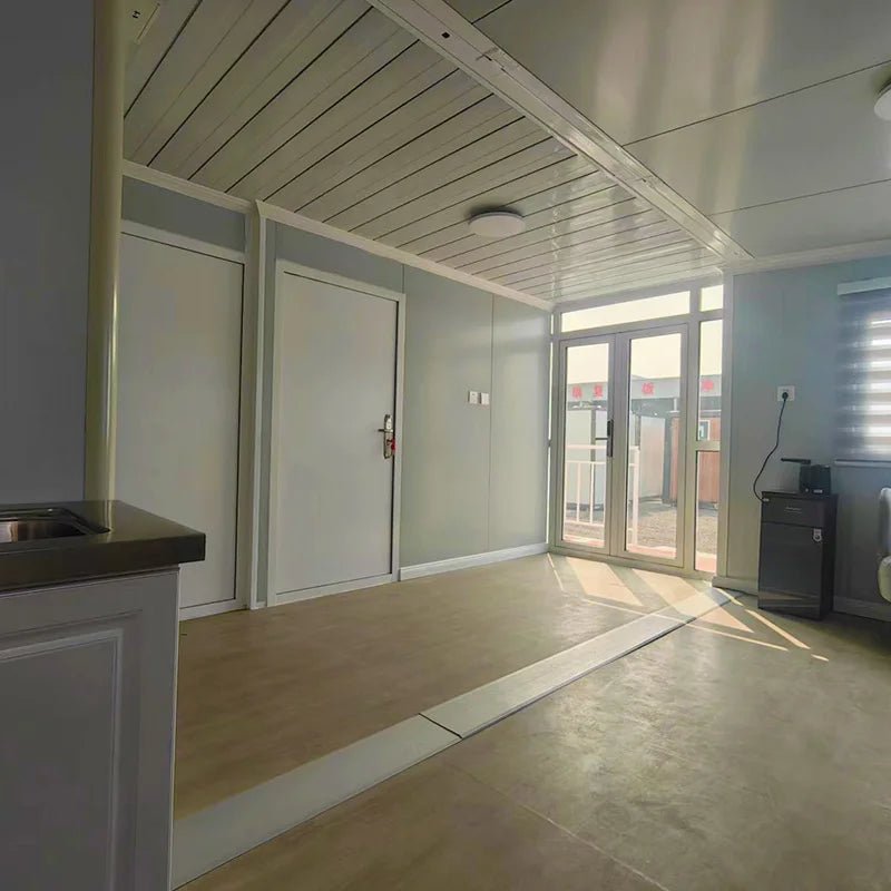 CustomizedPrefabricated Expandable Container Folding House Modern with Trailer on Wheels Container Expandable House