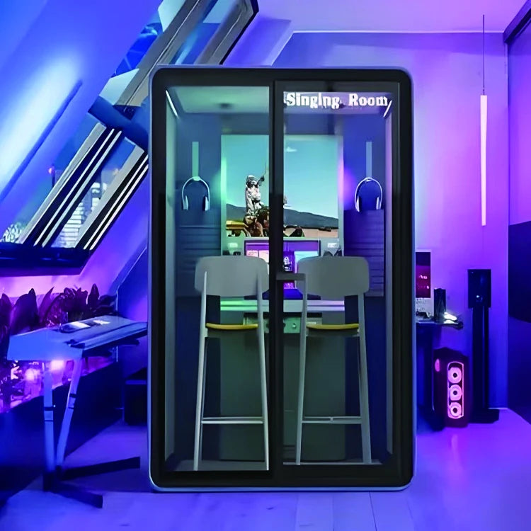 Telephone Booth Office Pod Acoustic Cabin Mobile soundproof room Meeting Pod Silent Booth for Workplace Privacy Area