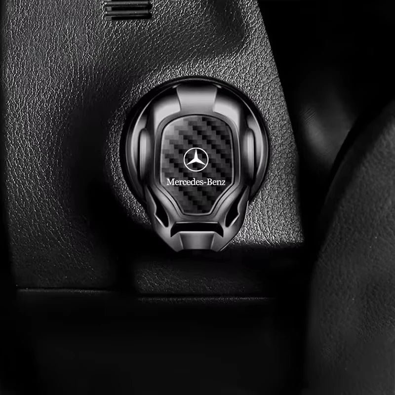 Car Engine Start Stop Button Cover Ignition Switch Protector Stickers For Mercedes Benz C400 C450 C160 C180 C200 C220 C250 C300