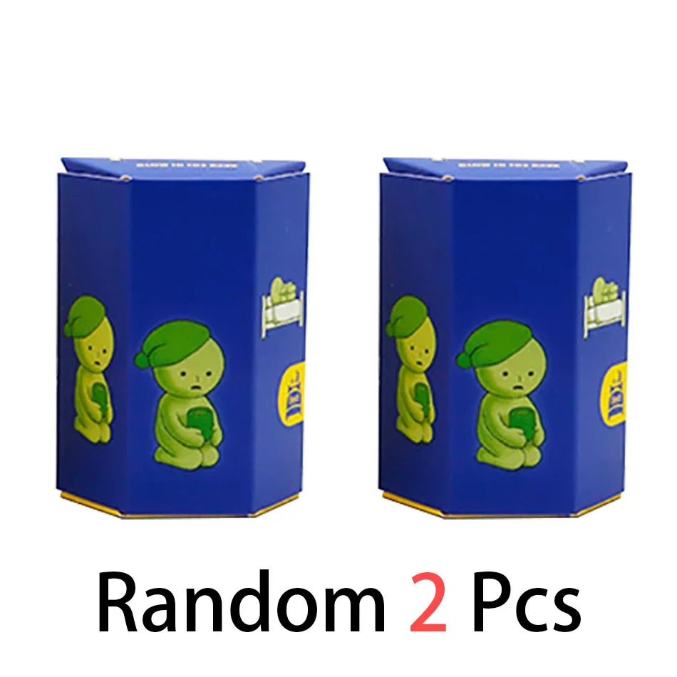 5 Multiple Series Noctilucent Green Doll Blind Mystery Box Action Figures Decoration Desktop Model Toy For Gift Surprise