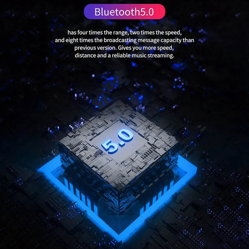 Y50 bluetooth earphone 5.0 TWS Wireless Headphons earphones Earbuds Stereo Gaming Headset With Charging Box for phone