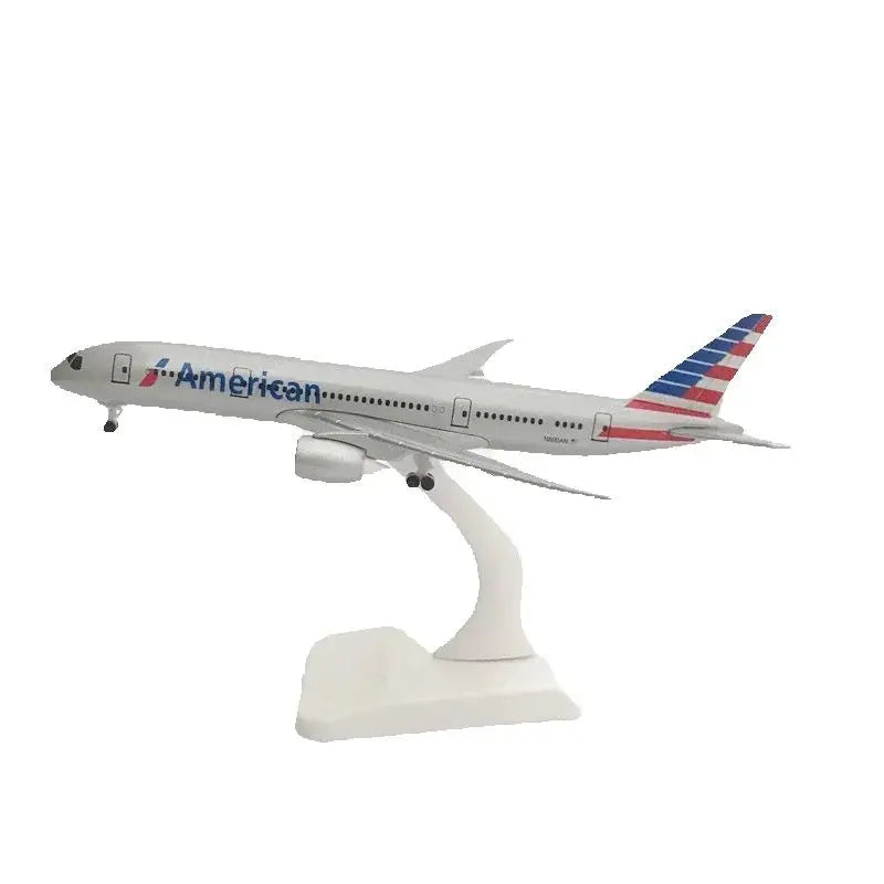 1/400 Scale Metal Toys Kids Airplane Model 20cm B777 American Airlines Model Plane Diecast Wheels Landing Gears