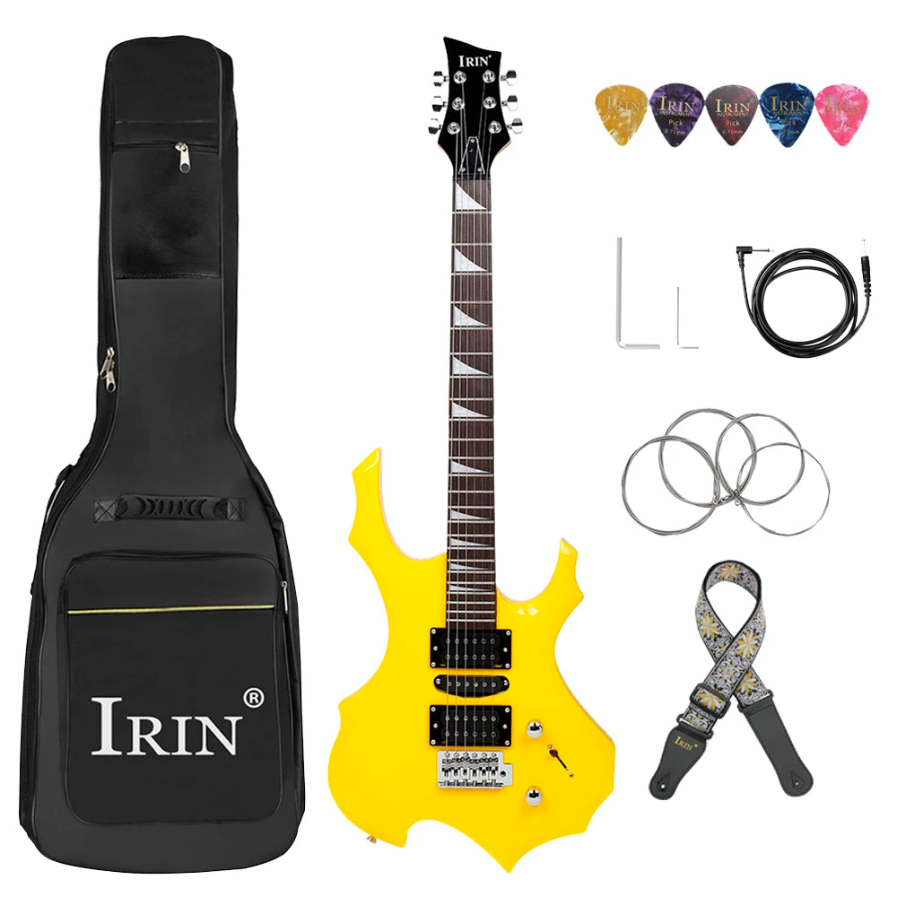 IRIN Electric Guitar 24 Frets 6 Strings Maple Body Electric Guitar Guitarra with Bag Strap Necessary Guitar Parts & Accessories