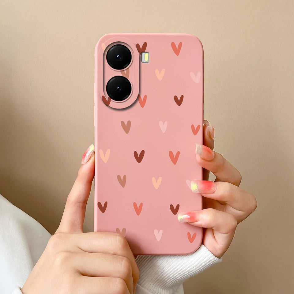 For Xiaomi Poco X7 Pro Case Lovely Bear Love Heart Shockproof Anti-fall Antifouling Luxury Shell For xiaomi poco x7 pro Coque