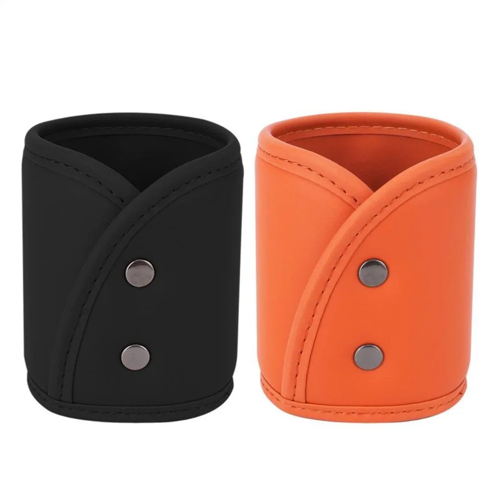 Multifunctional Leather Door Cup Holder Beverage Holder Storage Bucket Rear Seat Cup Holder Storage Bag Car Interior Accessories