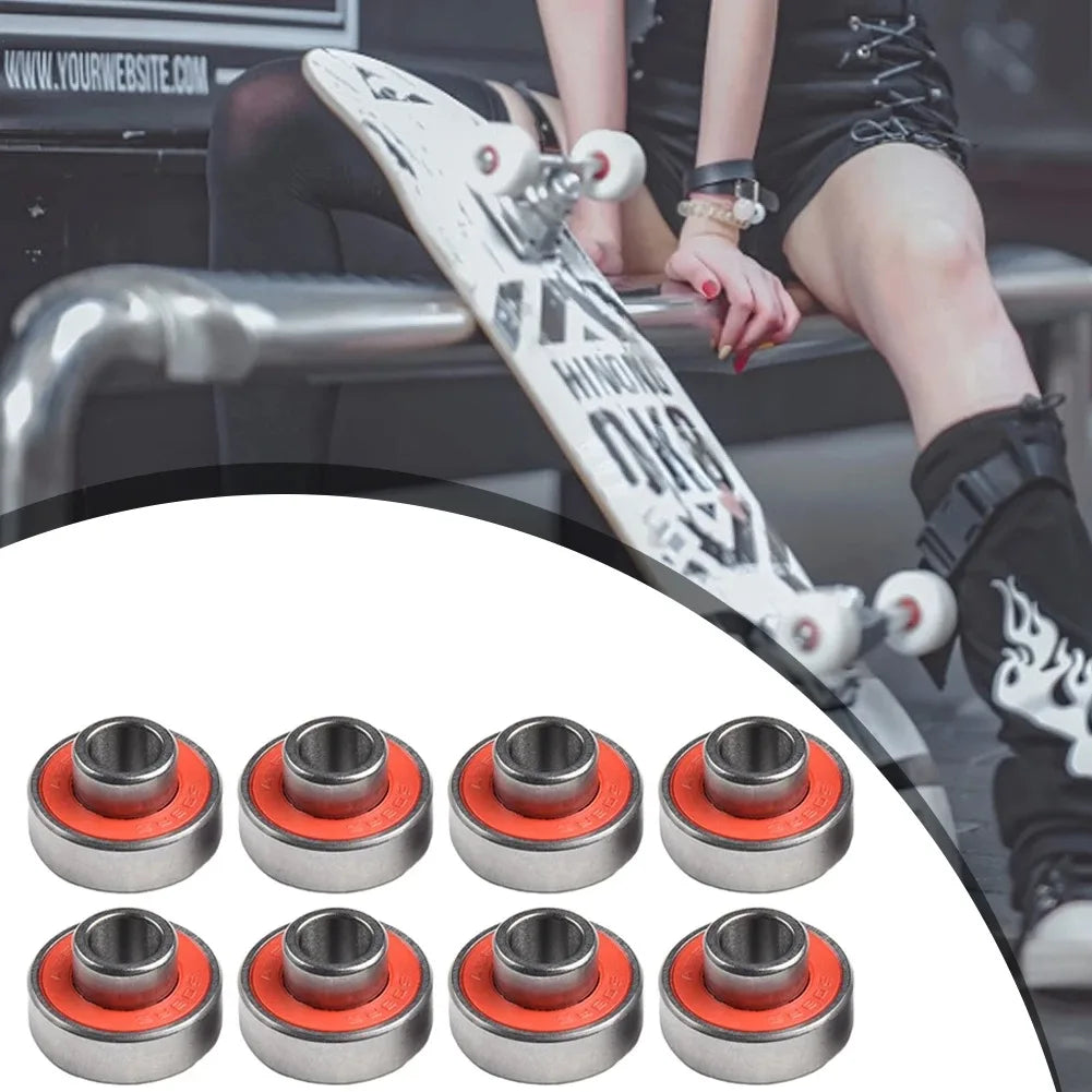 608-2RS Long Plate Integrated Bearing Long Hoverboard Skateboard ABEC-11 High Speed Silent Speed Bearings Cycling Accessories