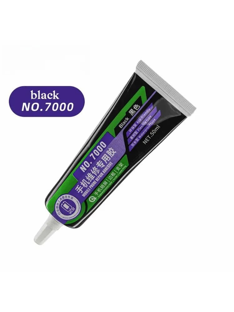 50ML High-Strength Phone Repair Glue Clear & Black Adhesive for LCD Display Frame Bonding Glass/Panel Fixing