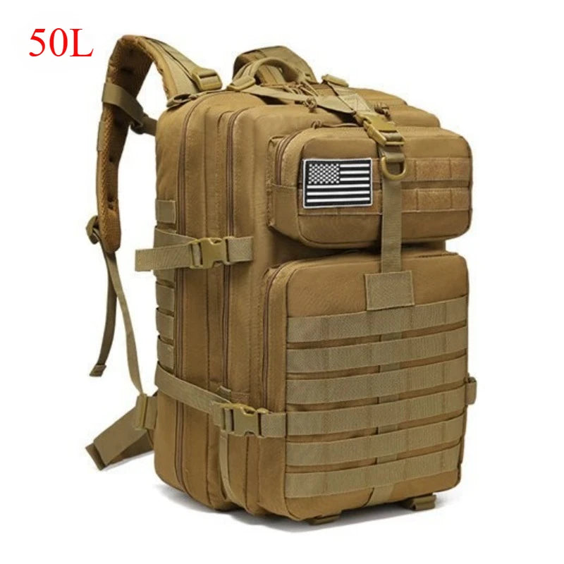 25L/50L 1000D Nylon Waterproof Trekking Fishing Hunting Bag Backpack Outdoor Rucksacks Tactical Sports Camping Hiking