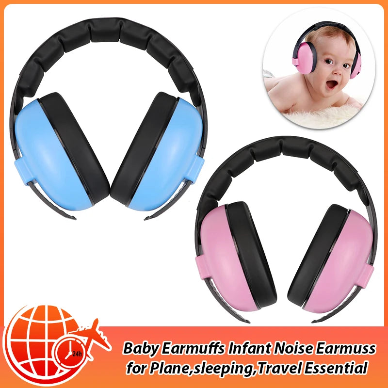 Baby Ear Protection Noise Cancelling Headphones Noise Reduction Hearing Protection Earmuffs for 0-3 Years Babies, Toddlers