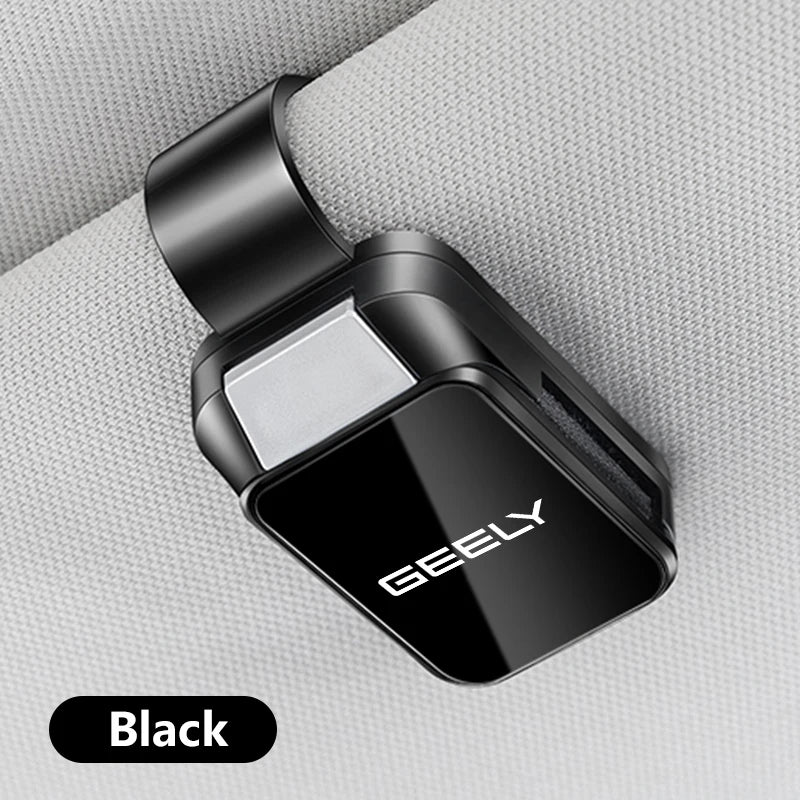 Geely Car Sunglasses Clip | Premium Auto Sun Visor Glasses Holder Organizer Accessories for Coolray Emgrand Tugella EX5