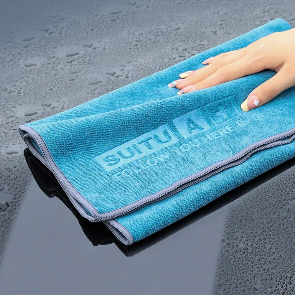 Chamois Leather Coral Fleece Cleaning Towel Soft Drying Cloth Shammy Cleaning Cloth Absorbent Car Body Washing Towels Clean Rags