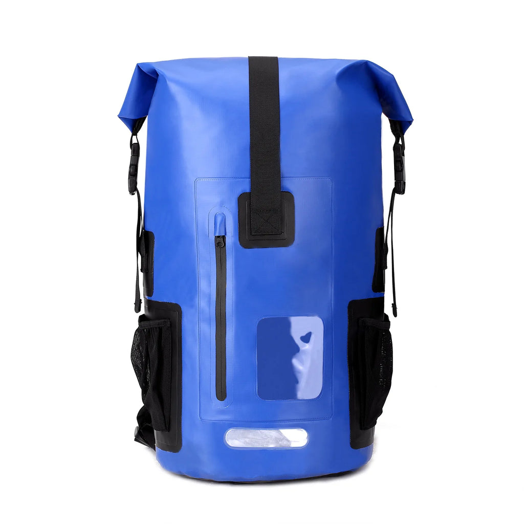 35L Waterproof Rolltop Dry Bag Outdoor Mountaineering Kayak Camping Backpack Trekking River Water Sports Adventure Gear