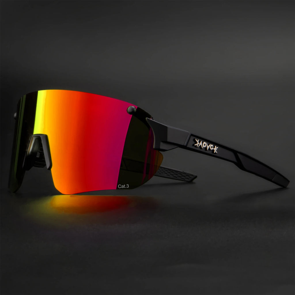 Kapvoe UV400 Fashion Sunglasses Men MTB Bike Cycling Glasses Eyewear Women Bike Outdoor Sports Night-riding glasses for racing
