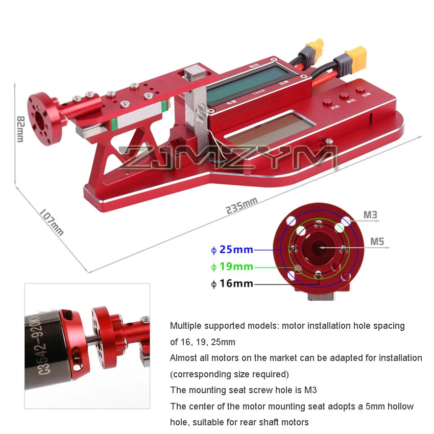 10KG MT10/MT10PRO Motor Thrust Tester Propeller Power Tension Measurement Motor ESC Propeller Tester for RC Model Racing Drone