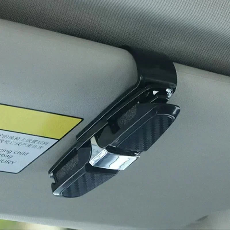 Car Glasses Case Auto Sun Visor Glasses Holder Sunglasses Clip Card Holder Eyeglasses Accessories Car Accessories Interior