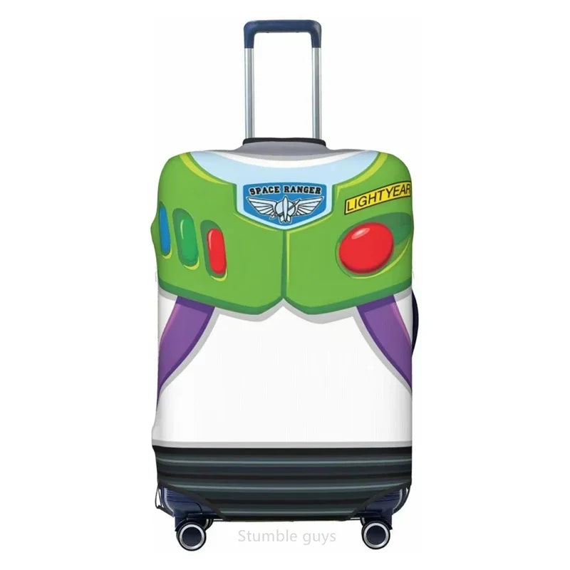 Travel Suitcase Cover Toys Pattern Elastic Material Fits 18-32 Inch Luggage Durable Anti-Scratch Dustproof Washable Protector