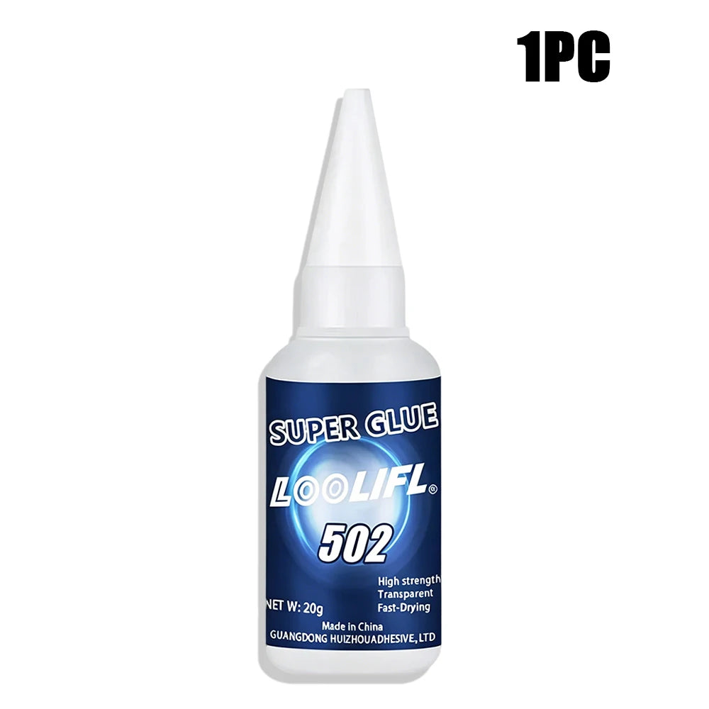 Super Instant Glue Clear Strong Adhesive Universal Repair Glue for Crafts Toy Metal Rubber Glass Wood Ceramic Leather Daily Fix