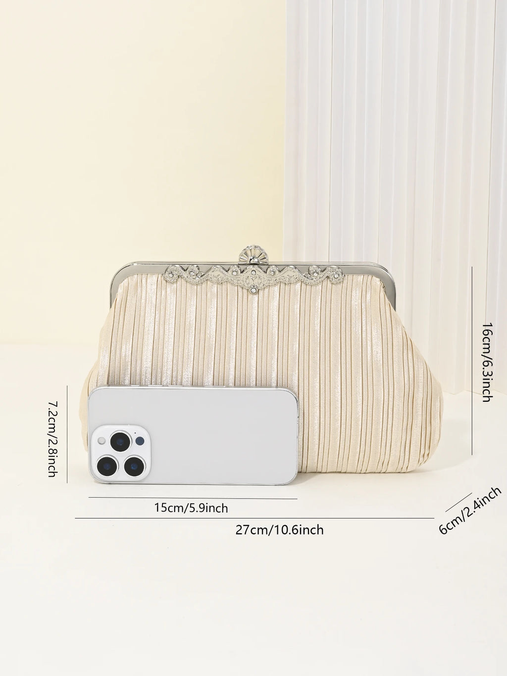 Clutch Purse Evening Bag for Women, Glitter Evening Envelope Handbag With Detachable Chain for Wedding