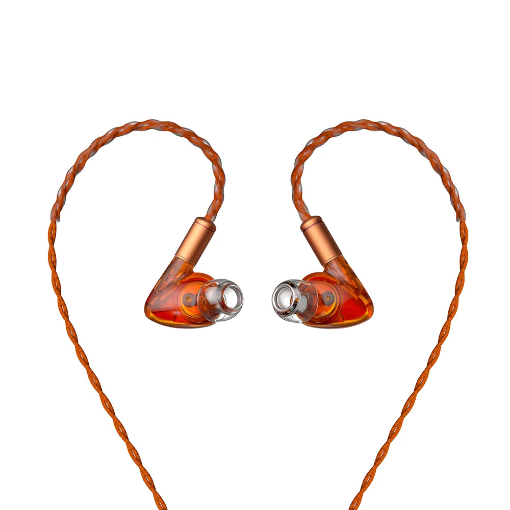HiBy YULA 10mm Dynamic HiFi Earphones PEEK Diaphragm Dual Magnetic Core Dual Acoustic Chamber Aluminum Alloy CNC 224 OFC Wires