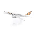 JASON TUTU 16cm Tiger Airways Airbus A320  Airplane Model Airplane Diecast Metal 1/400 Scale Planes