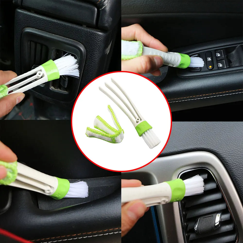 Auto Car Brush Cleaning Tool Auto Air Conditioner Vent Blinds Cleaner Interior Cleaning Keyboard Blind Brush Car Accessories