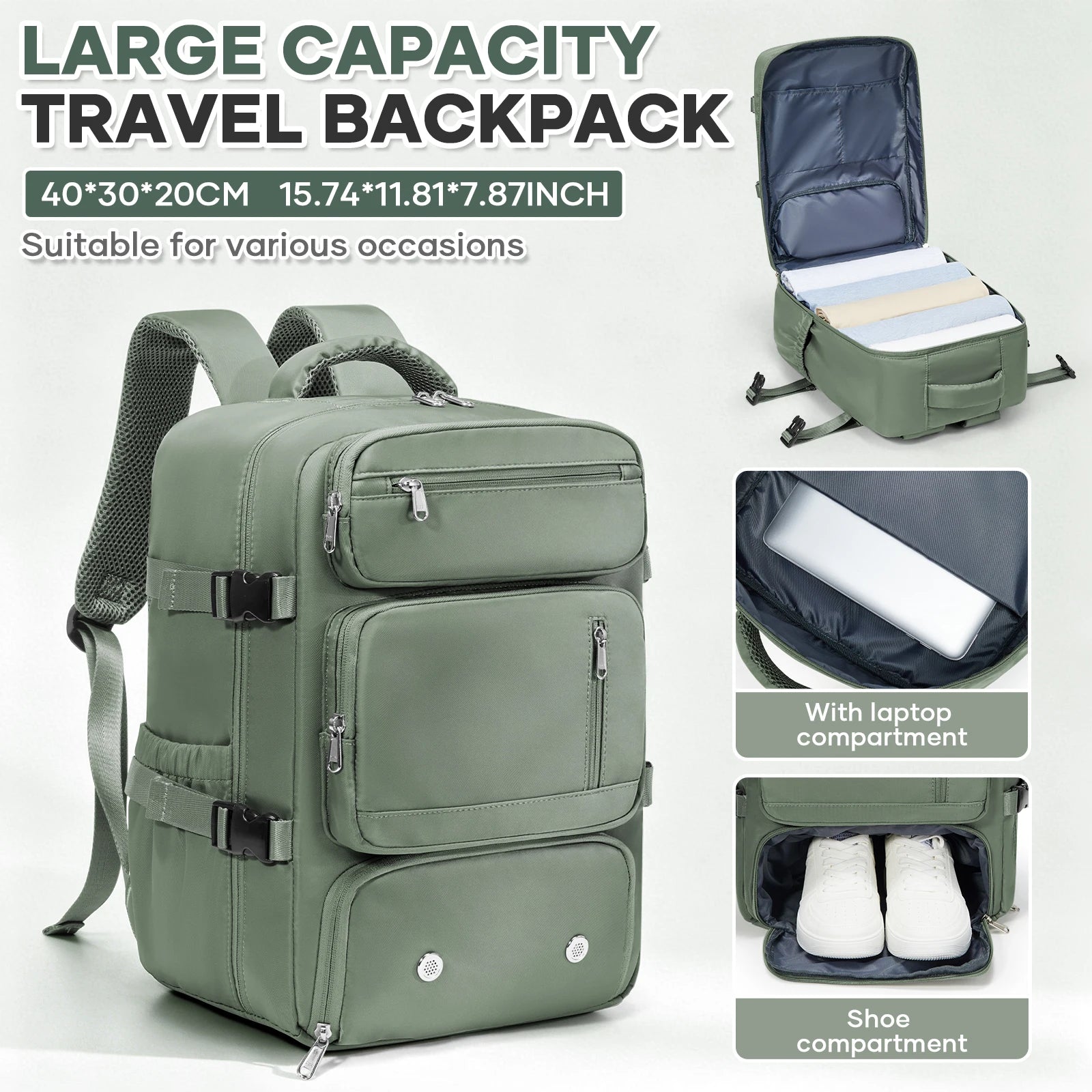 Ryanair Cabin Bag 40x30x20,  Travel Backpack For Women Men Business Laptop Bag, Hand Luggage Backpack Cabin Fly Bag, College Bag