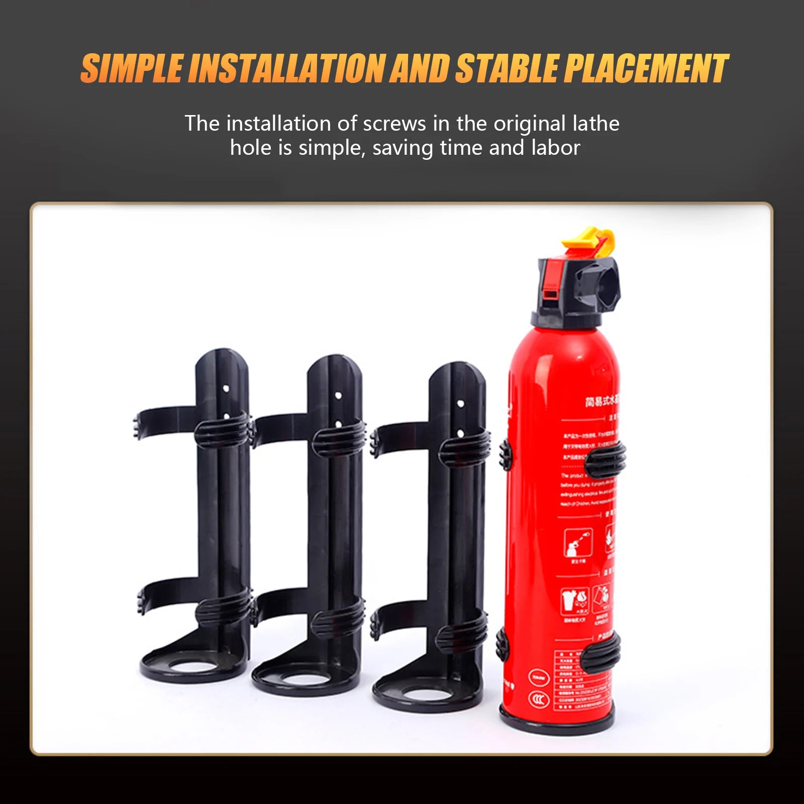 Universal Car Fire Extinguisher Brackets Water-based Fire Extinguisher Fixing Holders Suitable for Water Extinguishers